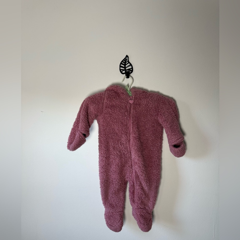 Wippette Pink Fuzzy Kids Bunting 6-12 months